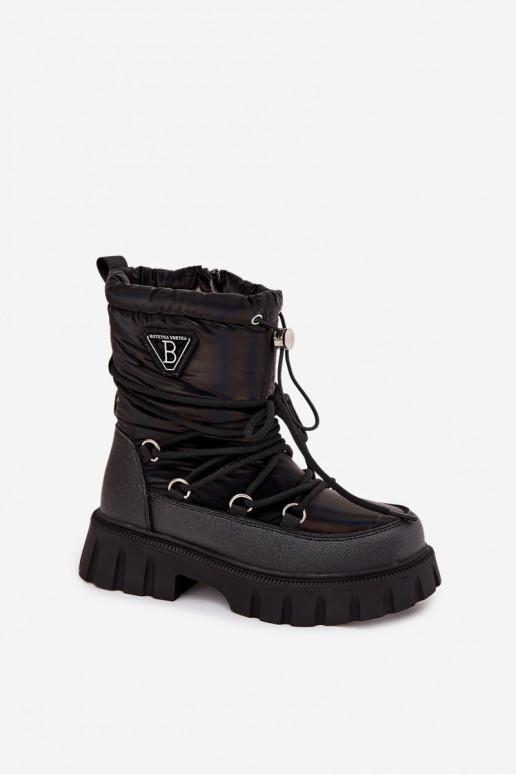 Bottes de neige noires pour enfants Adelisse