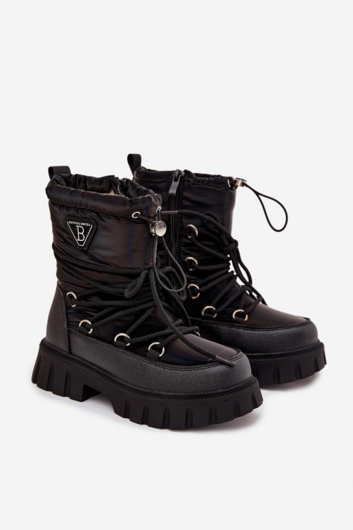 Bottes de neige noires pour enfants Adelisse