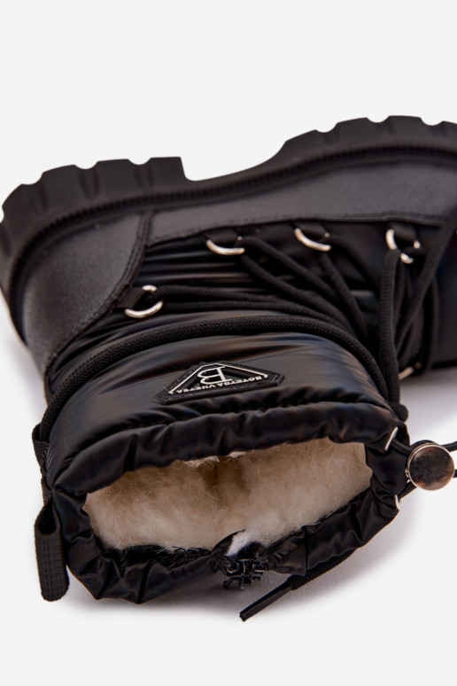Bottes de neige noires pour enfants Adelisse