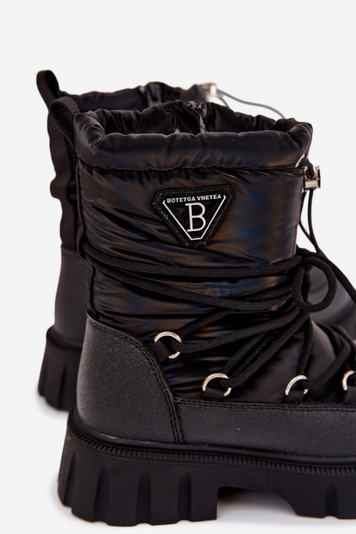 Bottes de neige noires pour enfants Adelisse