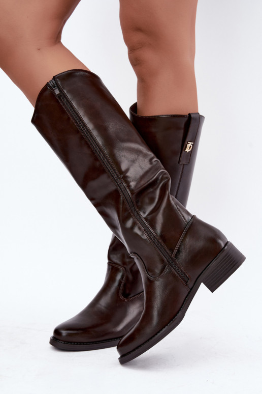 Bottes hautes chaudes CzekoladoĮe Ilorelia