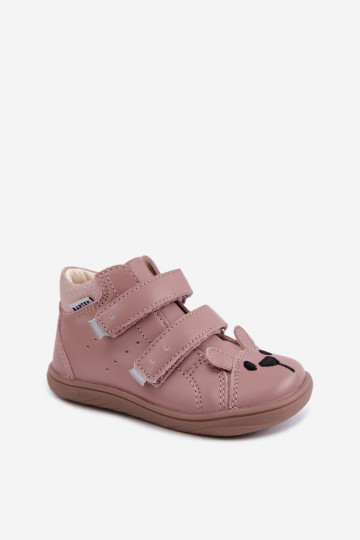 Chaussures pour enfants en cuir rose Barefoot Bartek 8631985