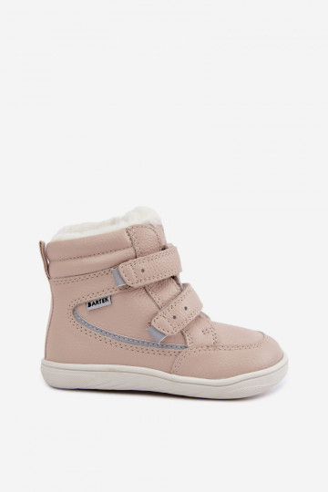 Bottes de neige en cuir pour enfants Barefoot Bartek 8401454 couleur sable 2