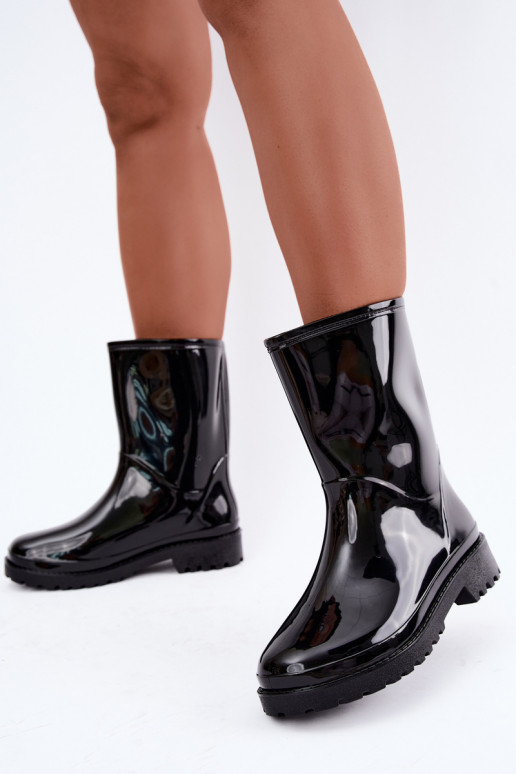 Bottes en caoutchouc pour femmes en noir Elvara