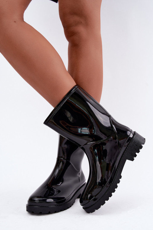 Bottes en caoutchouc pour femmes en noir Elvara