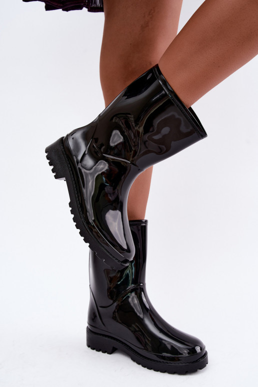 Bottes en caoutchouc pour femmes en noir Elvara