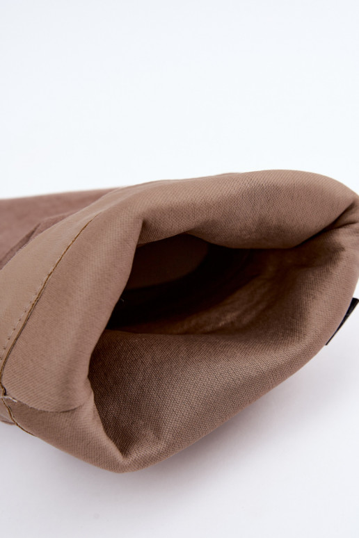 Bottines pour femmes froissées à talon carré couleur sable Cazela
