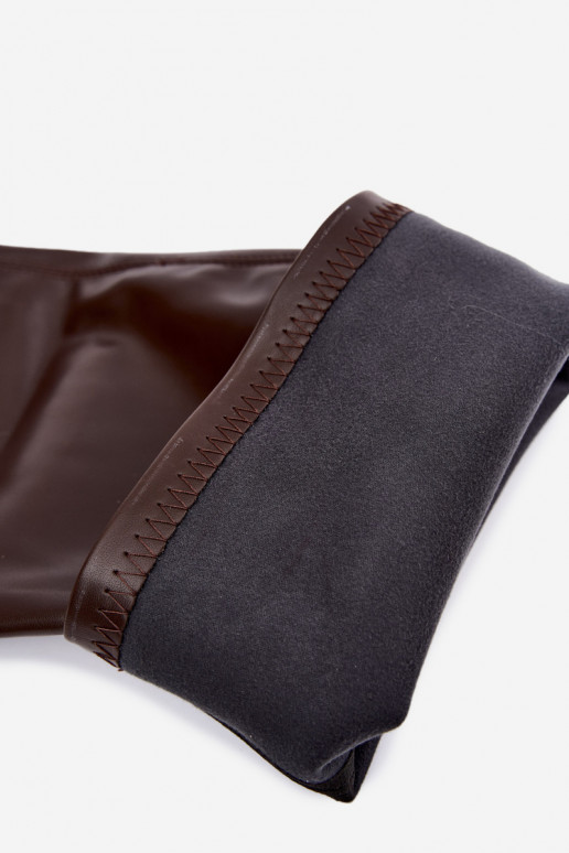 Bottes au-dessus du genou couleur chocolat avec talons Primelle