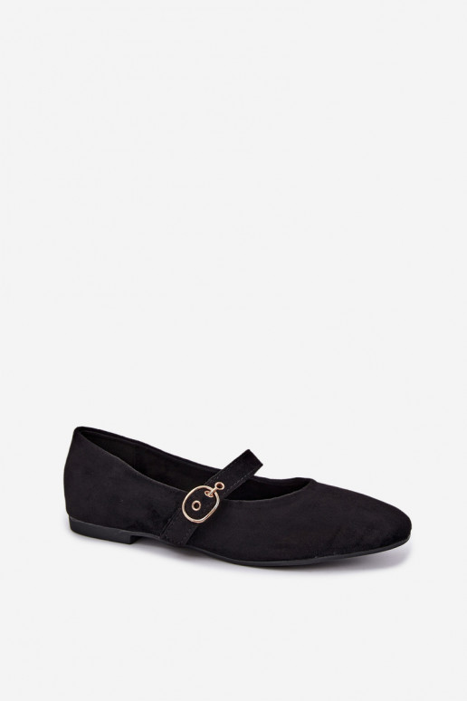 Ballerines style Mary Jane couleur noire Nolenne