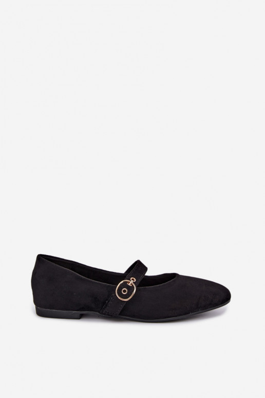 Ballerines style Mary Jane couleur noire Nolenne