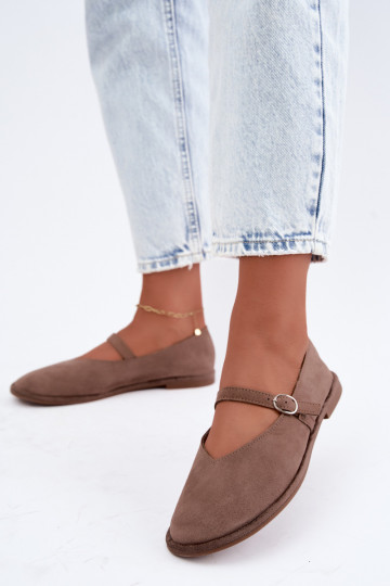 Ballerines type barefoot avec des sangles couleur argile Rhoselle 2
