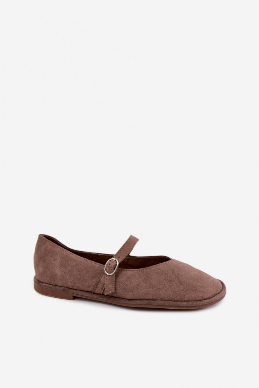 Ballerines type barefoot avec des sangles couleur argile Rhoselle