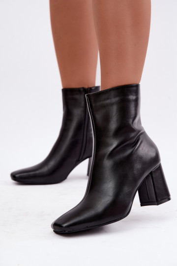 bottines isolées avec talons en couleur noire Tamine 2