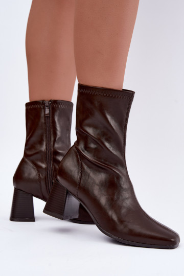 Bottines brunes pour femmes Veradis
