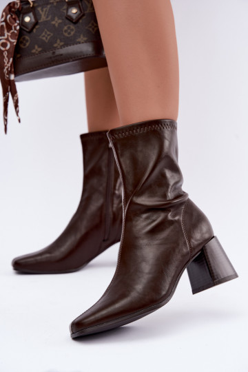 Bottines brunes pour femmes Veradis 2