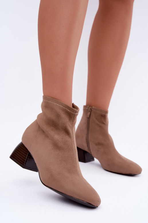 Bottines beiges Klocke Estellea