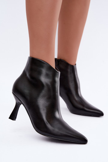 Bottines noires à bouts pointus Florenne 2