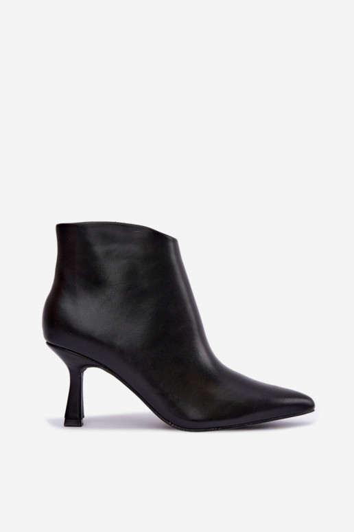 Bottines noires à bouts pointus Florenne
