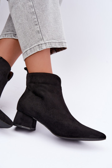 Bottines noires à bouts pointus Klocke Heliara