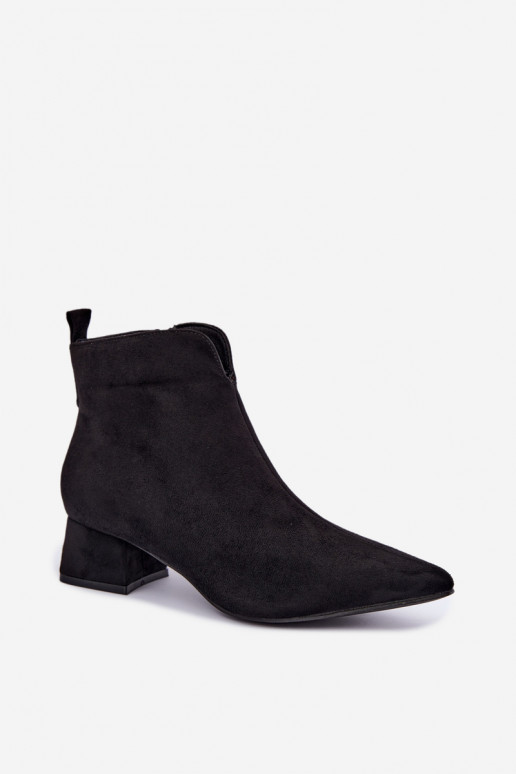 Bottines noires à bouts pointus Klocke Heliara