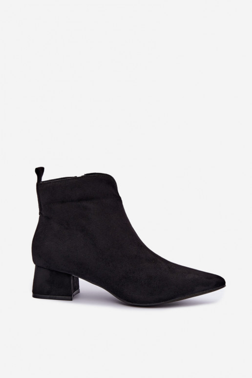 Bottines noires à bouts pointus Klocke Heliara