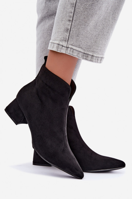 Bottines noires à bouts pointus Klocke Heliara