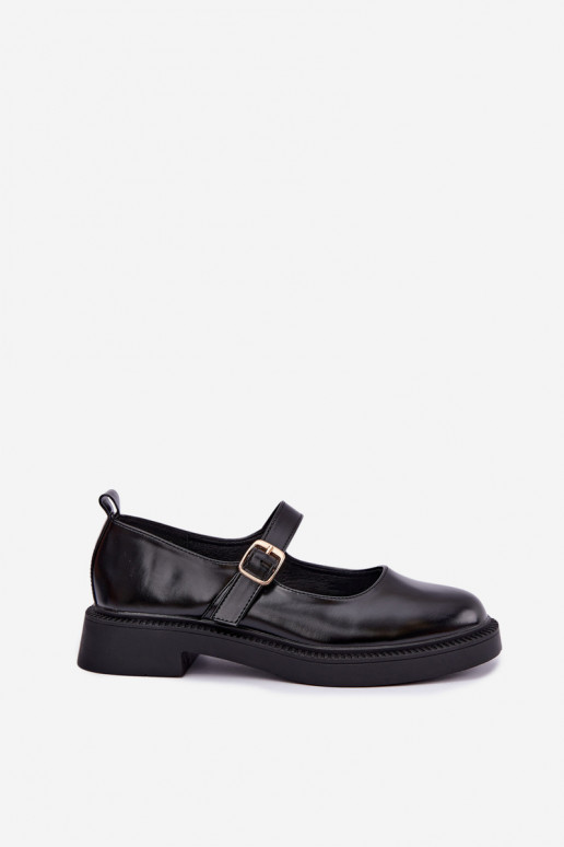 Chaussures noires à talons larges Lareine