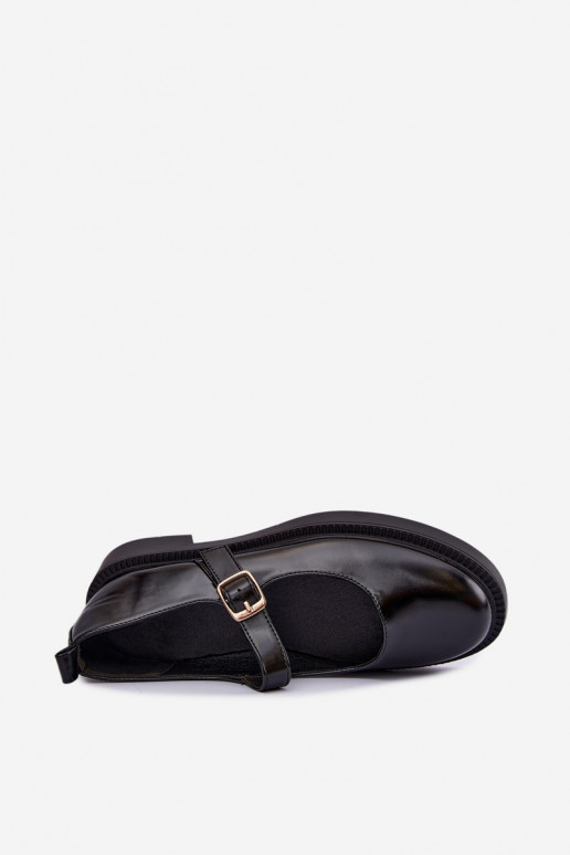 Chaussures noires à talons larges Lareine