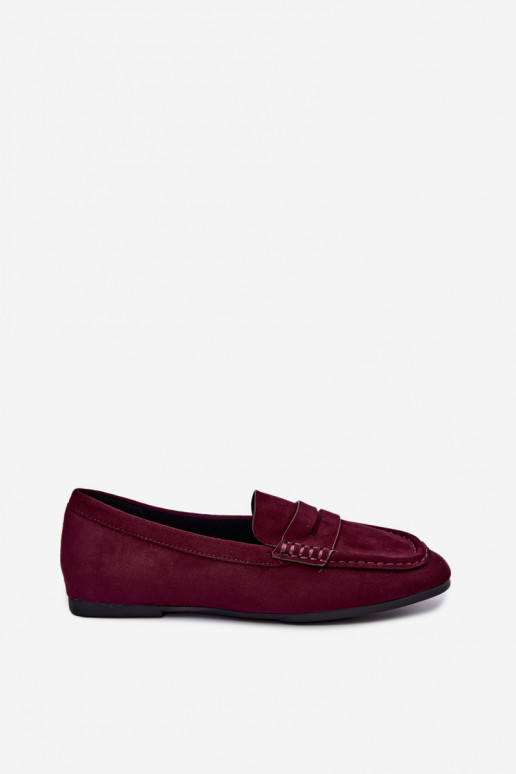 Sylvana mocassins plats pour femmes couleur bordeaux