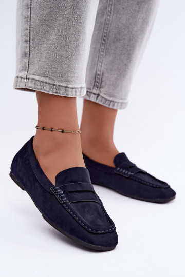 Sylvana mocassins plats pour femmes couleur bleu foncé 2