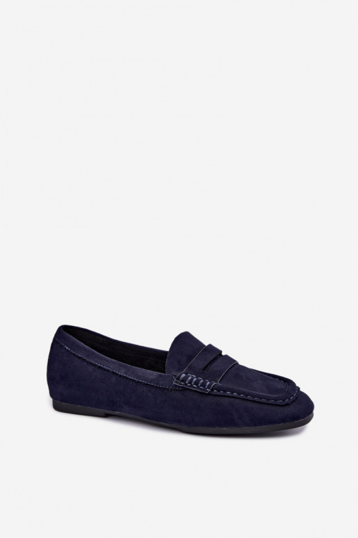 Sylvana mocassins plats pour femmes couleur bleu foncé