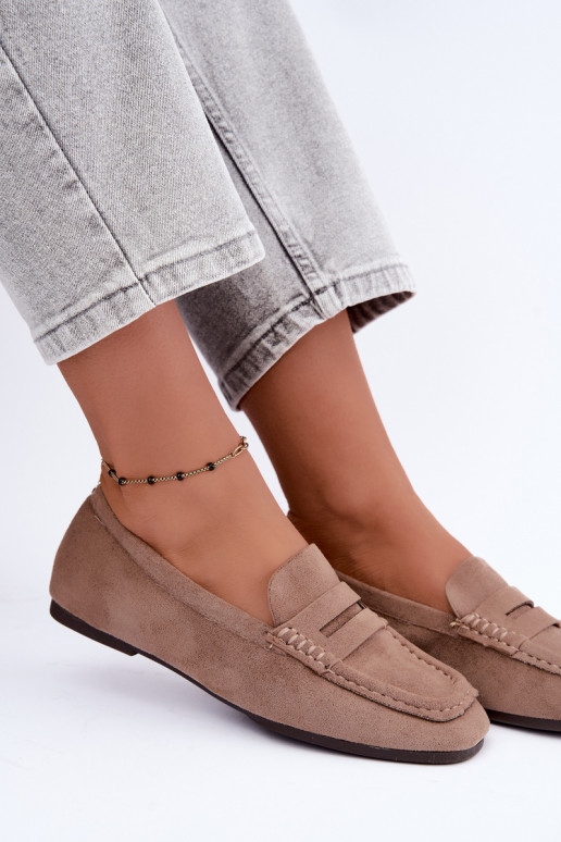 Sylvana mocassins plats pour femmes couleur sable