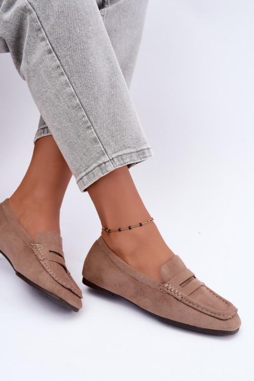 Sylvana mocassins plats pour femmes couleur sable
