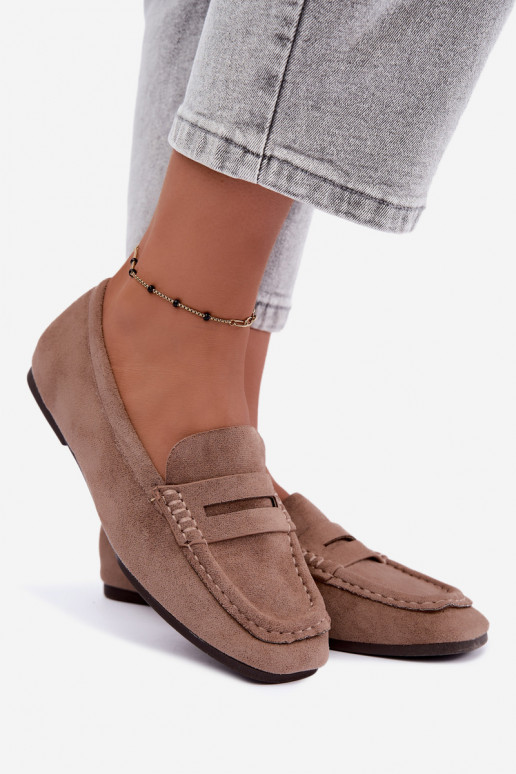 Sylvana mocassins plats pour femmes couleur sable