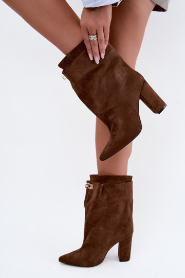 Fiametta bottines chaudes à enfiler couleur marron 2