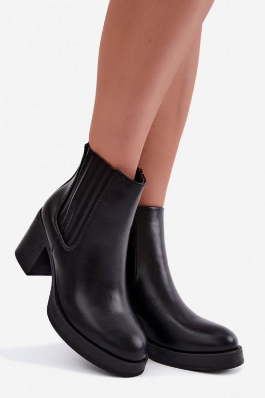 Gisandra bottines chaudes couleur noire