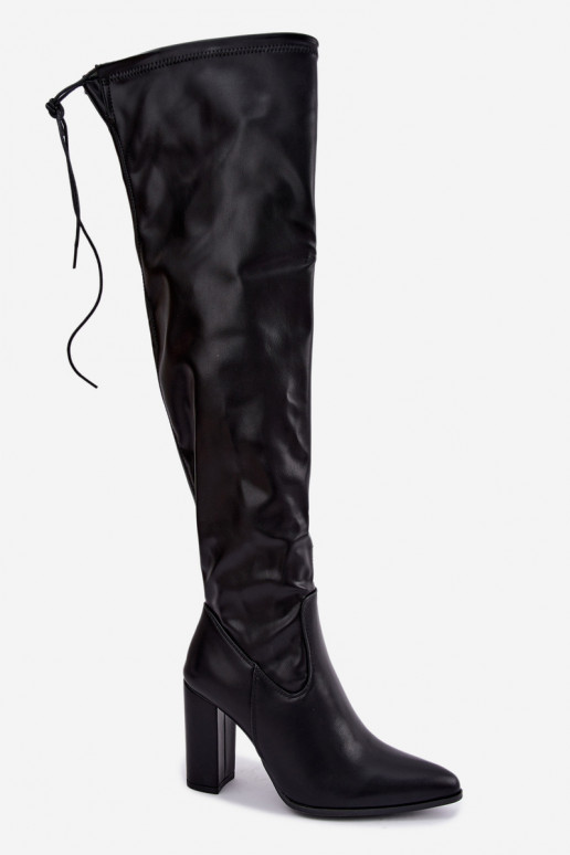 Jessamine bottes longues au-dessus du genou couleur noire