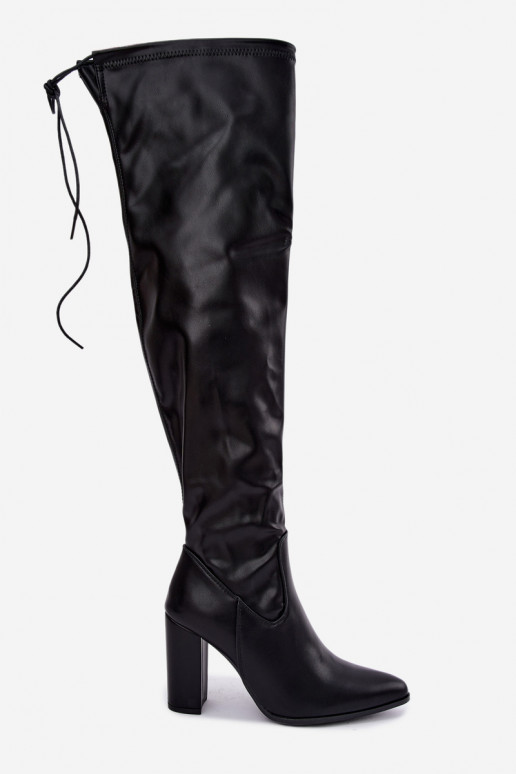 Jessamine bottes longues au-dessus du genou couleur noire