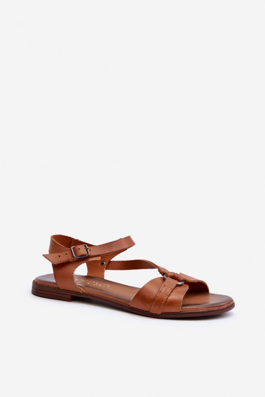 Sandales brunes pour femmes Zazoo 40182