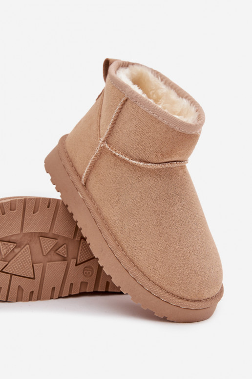 Bottes de neige beiges pour enfants avec isolation et fourrure à l'intérieur Mireya