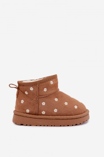 Bottes de neige pour enfants avec motifs floraux, couleur marron, Gracina 2