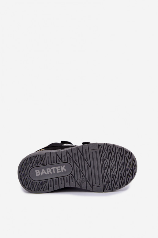 Baskets pour garçons Bartek 8700210 en noir et gris