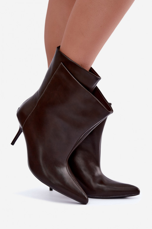 Bottines isolées Damarielle avec talons fins bruns
