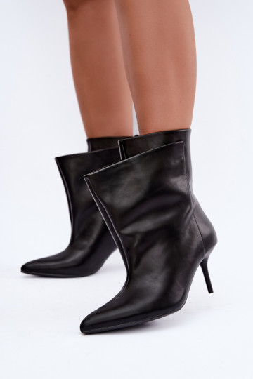 Bottines isolées Damarielle avec talons fins noirs 2