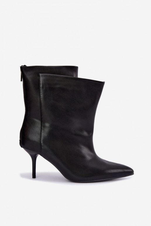 Bottines isolées Damarielle avec talons fins noirs