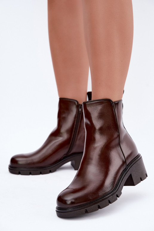 Bottines isolées Klocke marron foncé Iserine