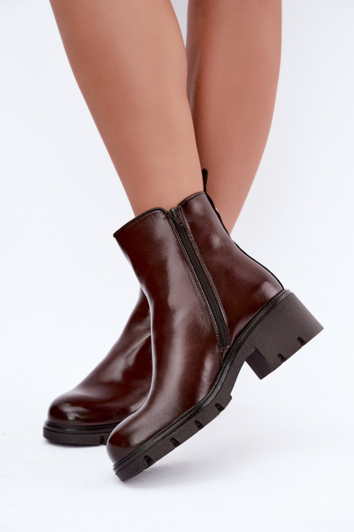 Bottines isolées Klocke marron foncé Iserine