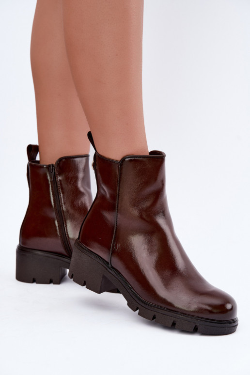Bottines isolées Klocke marron foncé Iserine