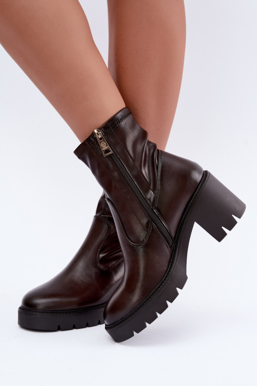 Bottines isolées Klocke Vinceza 58672 chocolat