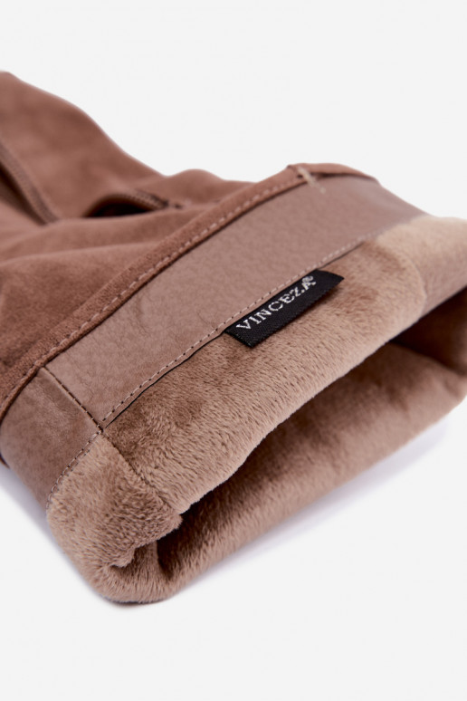 Bottes isolées froissées au-dessus du genou avec talons larges sable Vinceza 58669